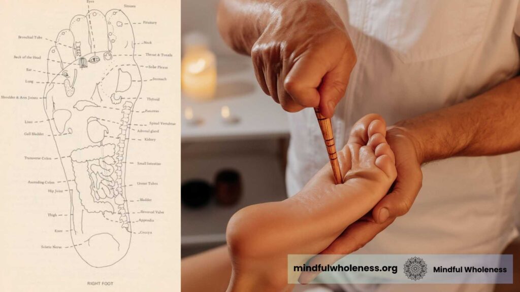 Foot reflexology chart & Shiatsu therapy by Mindfulwholeness, Mumbai