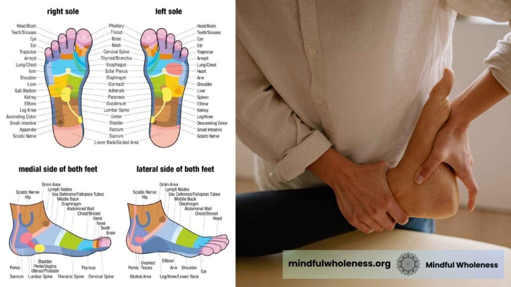 Foot reflexology chart & Shiatsu therapy by Mindfulwholeness, Mumbai