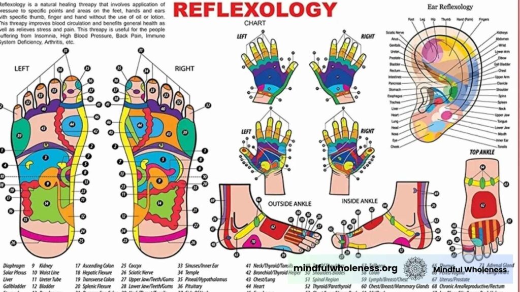 Reflexology chart & Shiatsu therapy guide by Mindfulwholeness, Mumbai