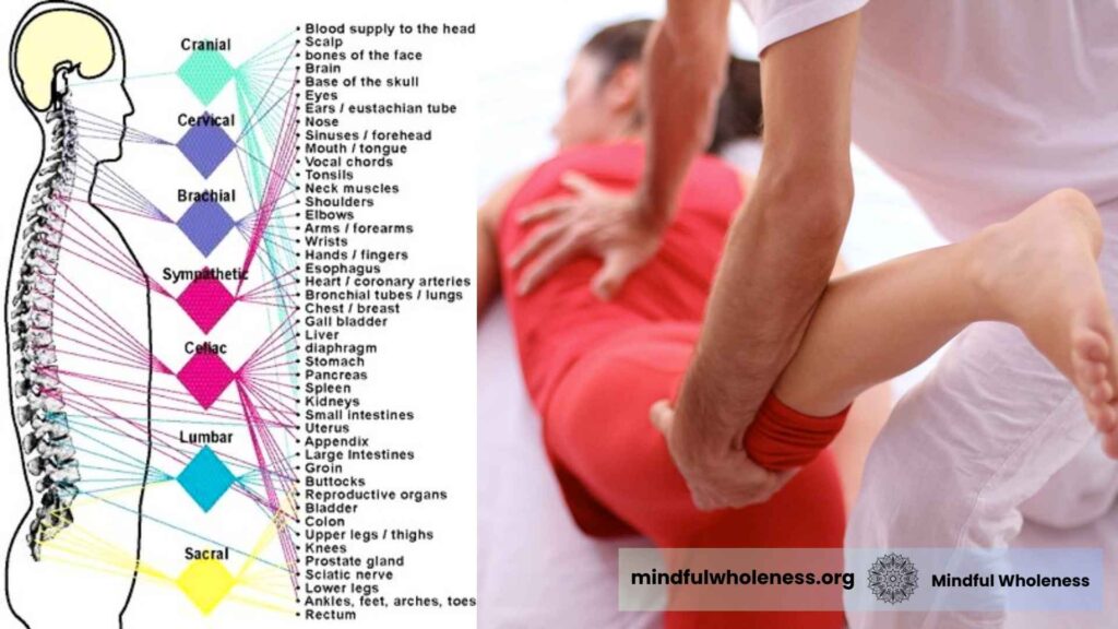 Spinal nerve reflexology chart & Shiatsu therapy guide by Mindfulwholeness, Mumbai